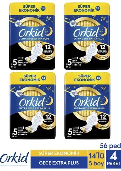 Orkid Ultra Gece Hijyenik Ped Extra Plus: Maksimum Koruma ve Konfor Sağlayan Güvenilir Seçenek