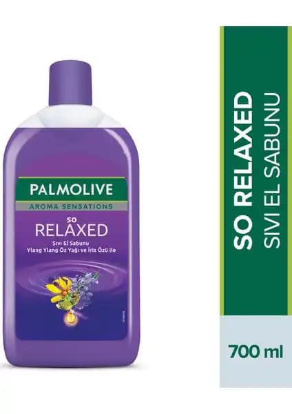 Palmolive Aroma Sensations So Relaxed Ylang Ylang ve İris Özlü Sıvı El Sabunu 700 ml ile Doğal ve Rahatlatıcı Temizlik Deneyimi