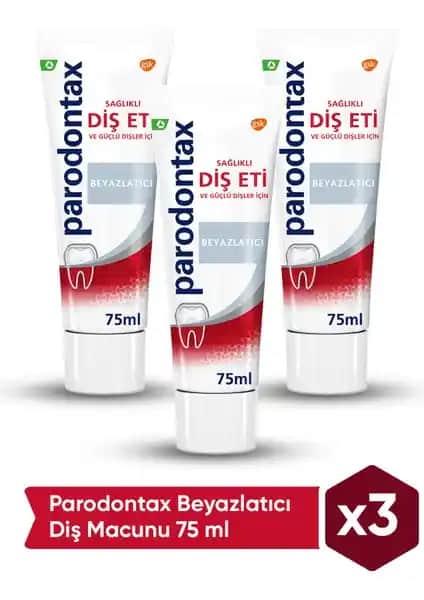 Parodontax Diş Macunu 75ML X3 ile Güçlü ve Sağlıklı Gülüşler İçin Doğru Seçenek