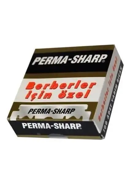 Permasharp Yarım Jilet Seti 100 Adet Profesyonel Berber ve Kuaför Kullanımı için