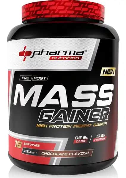 Pharma Nutrition Mass Gainer 1650 gr Çikolata Aromalı Kilo Alım ve Kas Geliştirme Takviyesi