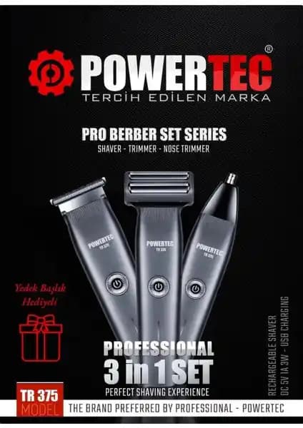 Powertec TR-375 Çok Fonksiyonlu Erkek Tıraş ve Bakım Seti İncelemesi
