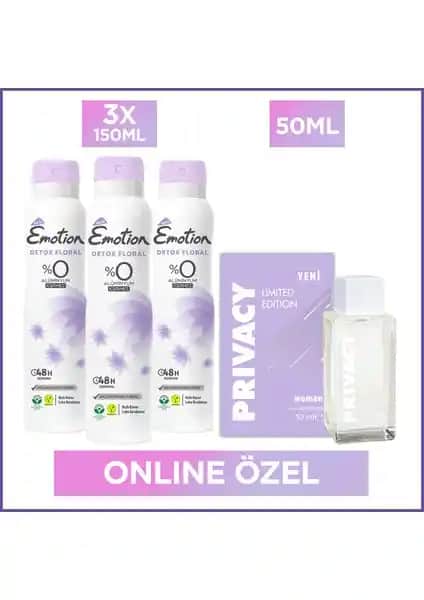 Privacy Women Limited Edition EDT ve Emotion Detox Floral Deodorant İncelenmesi