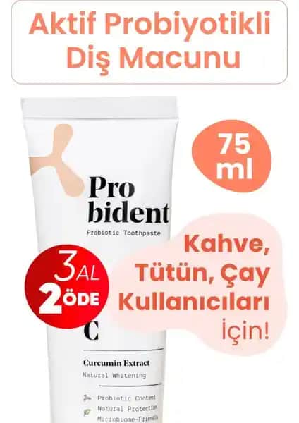Probident Aktif Probiyotik Diş Macunu: Doğal Beyazlık ve Sağlıklı Gülüşler İçin
