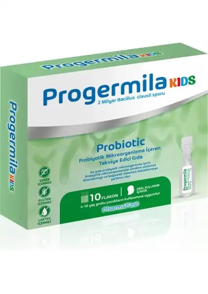Progermila Kids 10 Flakon 5 ml çocuklar için bağışıklık destekleyici takviye ürünü
