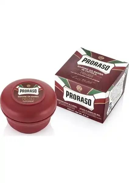 Proraso Red Line Tıraş Sabunu 150 ml yüksek köpürme ve doğal koku özellikleriyle