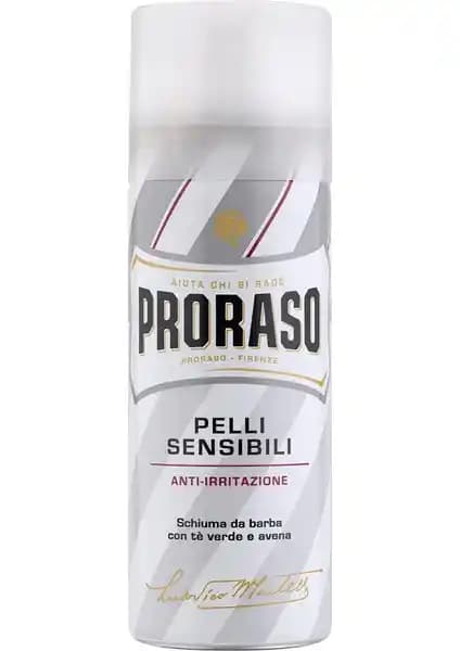 Proraso Yeşilçay Tıraş Köpüğü Hassas Ciltler İçin Yüksek Performanslı Seyahat Boyu