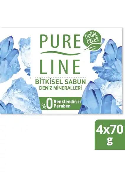 Pure Line Doğal Özler Bitkisel Sabun Deniz Mineralleri: Doğadan Gelen Temizlik ve Ferahlık
