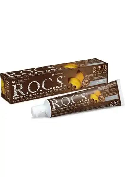 R.O.C.S. Coffee - Tobacco Diş Macunu ile Sigara Lekelerine Karşı Güçlü ve Doğal Ağız Bakımı Çözümü