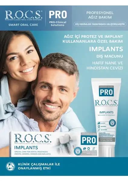 R.O.C.S. Pro İmplant Diş Macunu: Güçlü ve Güvenilir Ağız ve Diş Sağlığı Koruyucu