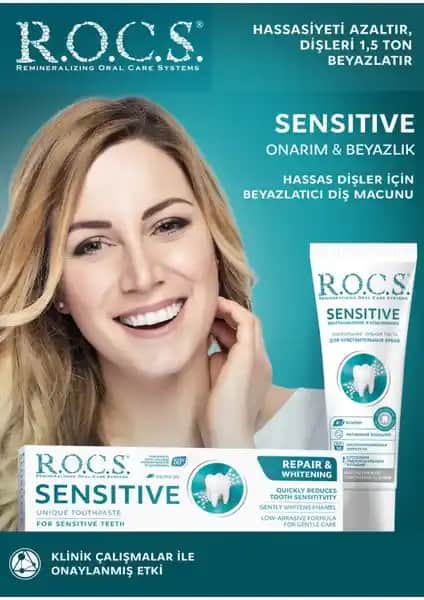 R.O.C.S. Sensitive Diş Macunu: Hassasiyet ve Beyazlatma Özellikleriyle Güvenli Ağız Bakımı