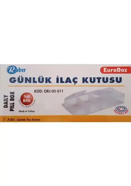 RABR Günlük İlaç Muhafaza Kabı: Güvenli ve Hijyenik Saklama Çözümü