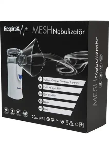 Respirox Şarjlı Mesh Nebülizatör: Hafif ve Sessiz Solunum Tedavi Cihazı Özellikleri