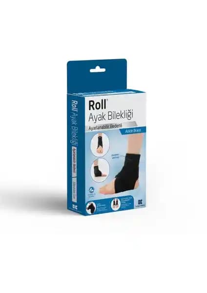 Roll Ayak Bilekliği Ligament Destekli Ayarlanabilir Bedenli Spor ve Günlük Kullanım