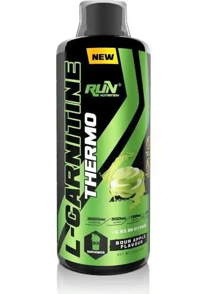 Run Nutrition L-Carnitine Ekşi Elma Aromalı Sıvı Takviye Enerji ve Yağ Yakımını Destekler