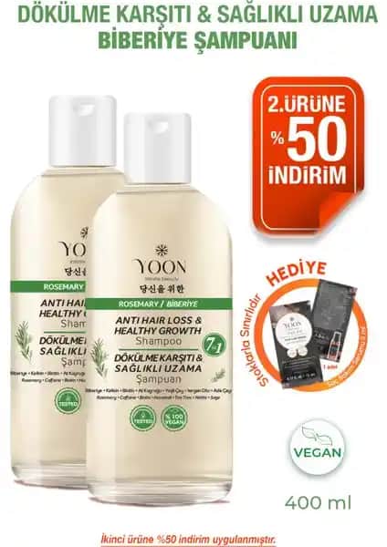 Saç Sağlığı ve Güçlendirme İçin Yoona Biberiye Serisi Şampuan Özellikleri