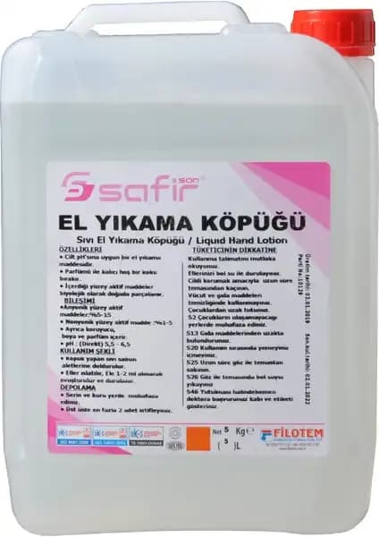 Safir El Yıkama Köpüğü: Güvenilir ve Etkili Temizlik Çözümü