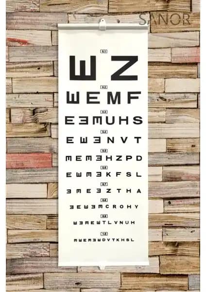 Sanor Göz Eşeli Işıksız Snellen Eşeli Branda Ürün Özellikleri ve Kullanım Alanları
