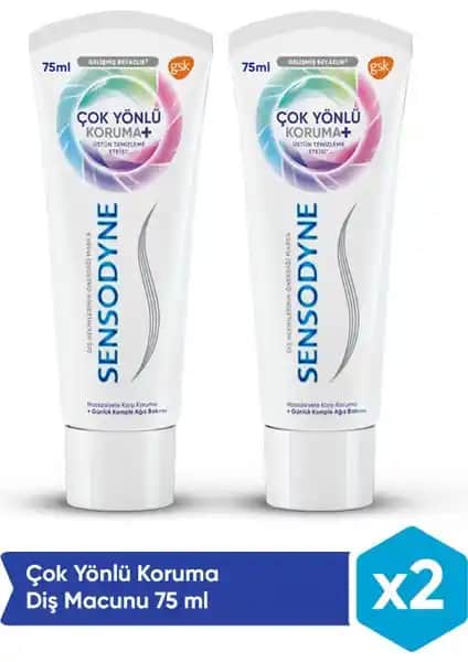 Sensodyne Çok Yönlü Koruma Diş Macunu Hassasiyetle Güçlendirilmiş Ağız Bakımı İçin