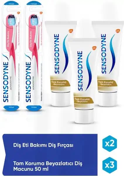 Sensodyne Hassas Dişler İçin Güçlü Koruma ve Ağız Bakım Seti Özellikleri
