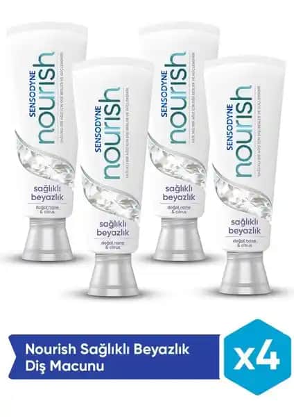 Sensodyne Nourish Hassas Dişler ve Beyazlık İçin Günlük Diş Macunu Çözümü