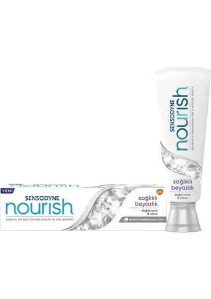 Sensodyne Nourish Sağlıklı Beyazlık Diş Macunu: Günlük Kullanım İçin Doğal ve Güvenilir Diş Bakım Ürünü