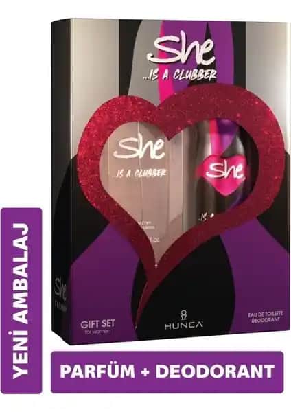 She Clubber Kadın Parfüm Seti: Modern ve Enerjik Kadınlar İçin Kalıcı Koku Deneyimi