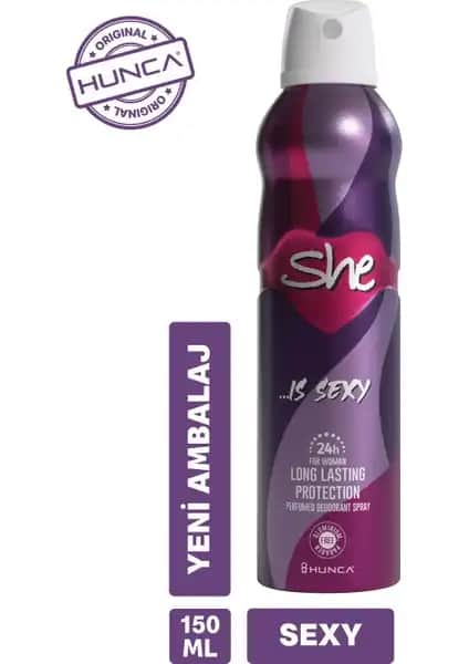 She SEXY Kadın Deodorantı: Günlük Ferah ve Çekici Koku Deneyimi Sağlayan Ürün