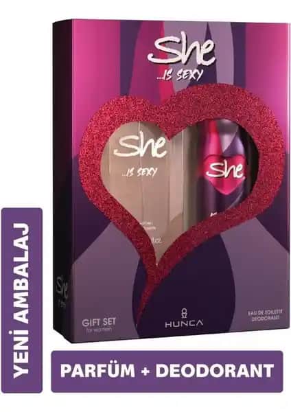 She Sexy Kadın Parfüm Seti: Kalıcı ve Çekici Kokusu ile Günlük ve Özel Anlar İçin