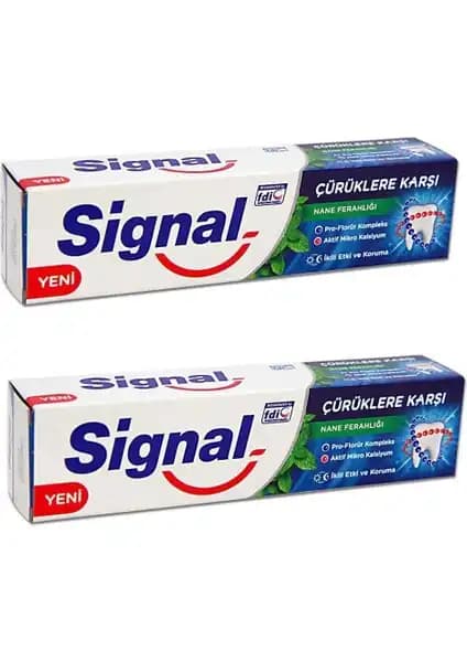 Signal Çürüklere Karşı Nane Ferahlığı Diş Macunu: Koruyucu ve Ferahlatıcı Ağız Bakımı Ürünü