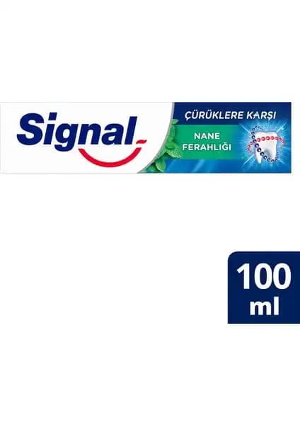 Signal Diş Macunu Çürüklere Karşı Nane Ferahlığı ile Sağlıklı ve Parlak Gülüşler İçin Uygun Bir Seçenek