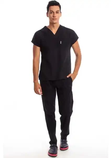 Simirna Üniforma Cerrahi Doktor Hemşire Scrubs Forma Takımı Sağlık Çalışanları İçin Uygun