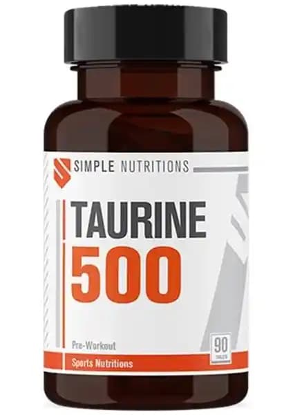 Simple Nutritions Taurine 500 Mg ile Enerji ve Beyin Gücünü Destekleyen Takviye