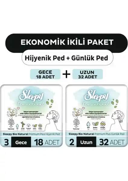 Sleepy Ekonomik İkili Paket Hijyenik Pedler: Günlük ve Gece Kullanımı için Güvenilir Çözüm