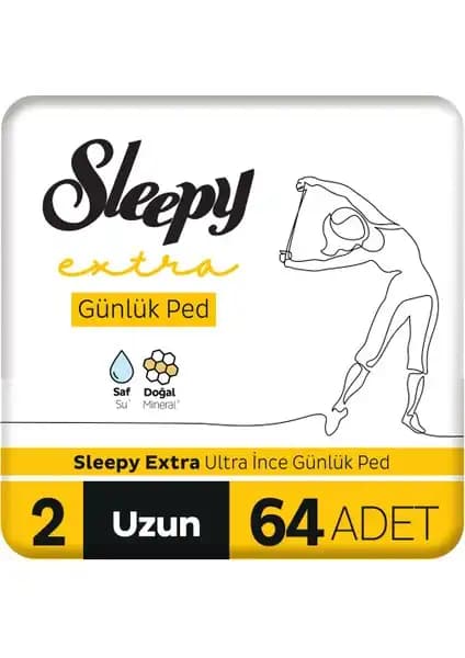 Sleepy Extra Ultra İnce Günlük Ped Uzun: Konforlu ve Güvenilir Günlük Hijyen Çözümü