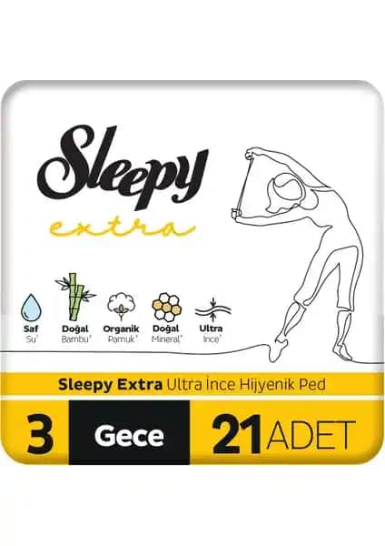 Sleepy Extra Ultra İnce Hijyenik Ped Gece: Yüksek Emicilik ve Konfor Sunan Güvenilir Ürün