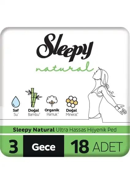 Sleepy Natural Ultra Hassas Hijyenik Ped Gece: Yüksek Kalite ve Konfor Sunan Kadın Ürünü