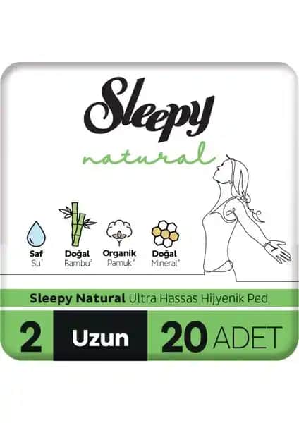 Sleepy Natural Ultra Hassas Uzun Hijyenik Ped Günlük Kullanım İçin Güvenli ve Konforlu Çözüm
