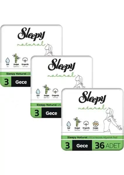 Sleepy Ultra Hassas Hijyenik Ped Mega Fırsat Paketi Kadınlar İçin Güvenli ve Konforlu Gece Koruma Ürünü