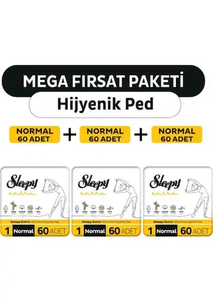 Sleepy Ultra İnce Hijyenik Ped Mega Fırsat Paketiyle Günlük Konfor ve Güvenlik