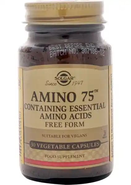 Solgar Amino 75 30 Kapsül: Kas Gelişimi ve Bağışıklık Destekleyici Amino Asit Takviyesi