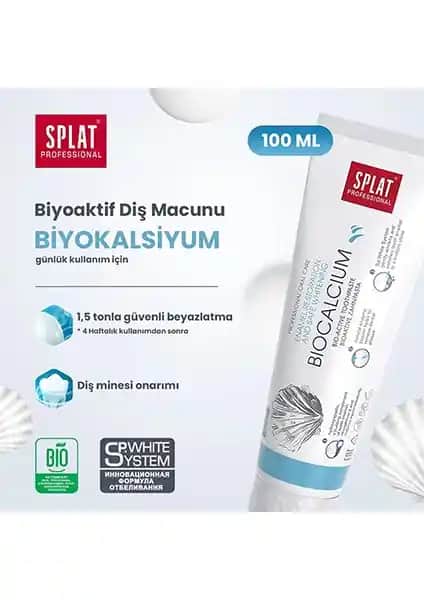 SPLAT Biocalcium Dis Macunu ile doğal ve etkili diş bakımında yeni standartlar