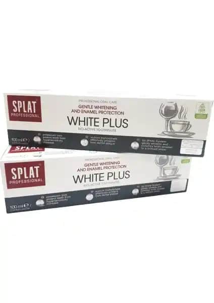 SPLAT White Plus Diş Macunu 100 ml çift paket, etkili temizlik ve ferahlatıcı deneyim