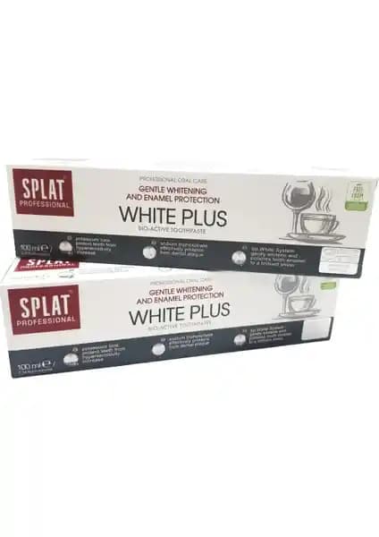 SPLAT White Plus Diş Macunu 100 ml çift paket, etkili temizlik ve ferahlatıcı deneyim