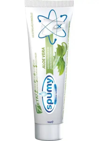Spumy Aloe Veralı Doğal Diş Macunu: Diş Eti Sağlığı ve Beyazlatma Özellikleriyle Günlük Kullanım