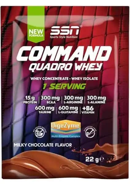 SSN Command Quadro Whey ile Kas Gelişimini Destekleyen Yüksek Kaliteli Protein Tozu