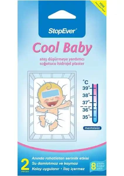 StopEver Cool Bebek Soğutucu Baş Bandı 6'lı Paket Güvenli ve Etkili Serinlik Sağlar