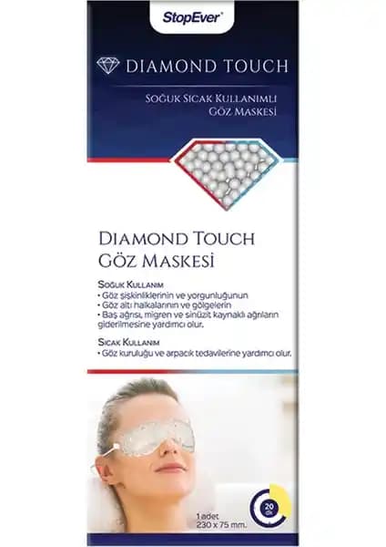 StopEver Diamond Touch Göz Maskesi: Çok Yönlü Soğuk ve Sıcak Terapi Çözümü