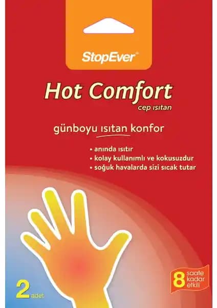 StopEver Hot Comfort Cep Isıtan 2'li Paket ile Soğuk Havalarda Sıcak Kalmanın Pratik Yolu
