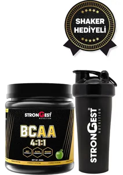 Strongest BCAA 4.1.1 Yeşil Elma Aromalı ile Kas Onarımı ve Performans Artışını Destekleyin